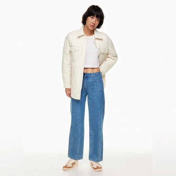 Wilfred Aritzia The Ganna Quilted Jacket Bone XSmall - Picture 13 of 16